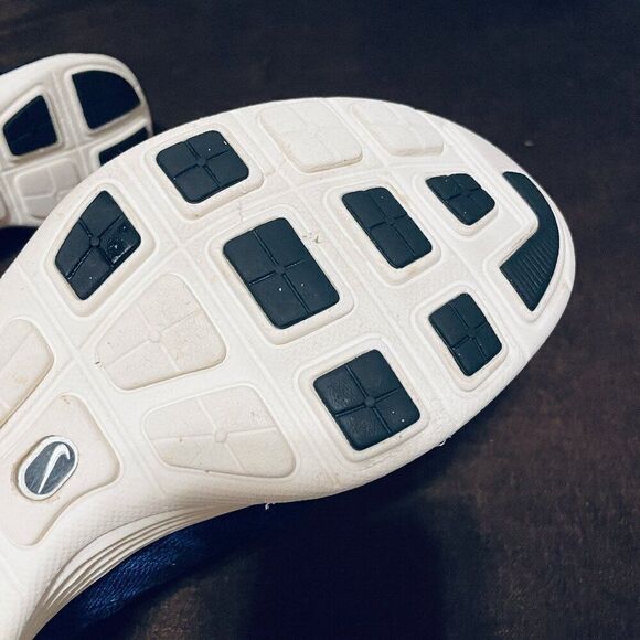 NIKE LUNAR FLYKNIT CHUKKA DARK OBSIDIAN-GAME ROYAL BLUE SZ 9.5 [554969-444] - Picture 11 of 12